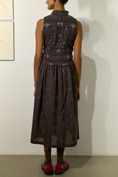 MIDSUMMER BANDHANI SMOCKED DRESS