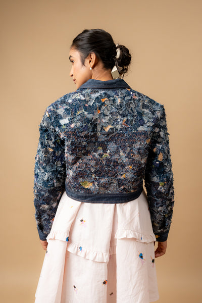 June denim textured jacket