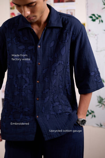 FLORIQUE NAVY SHIRT