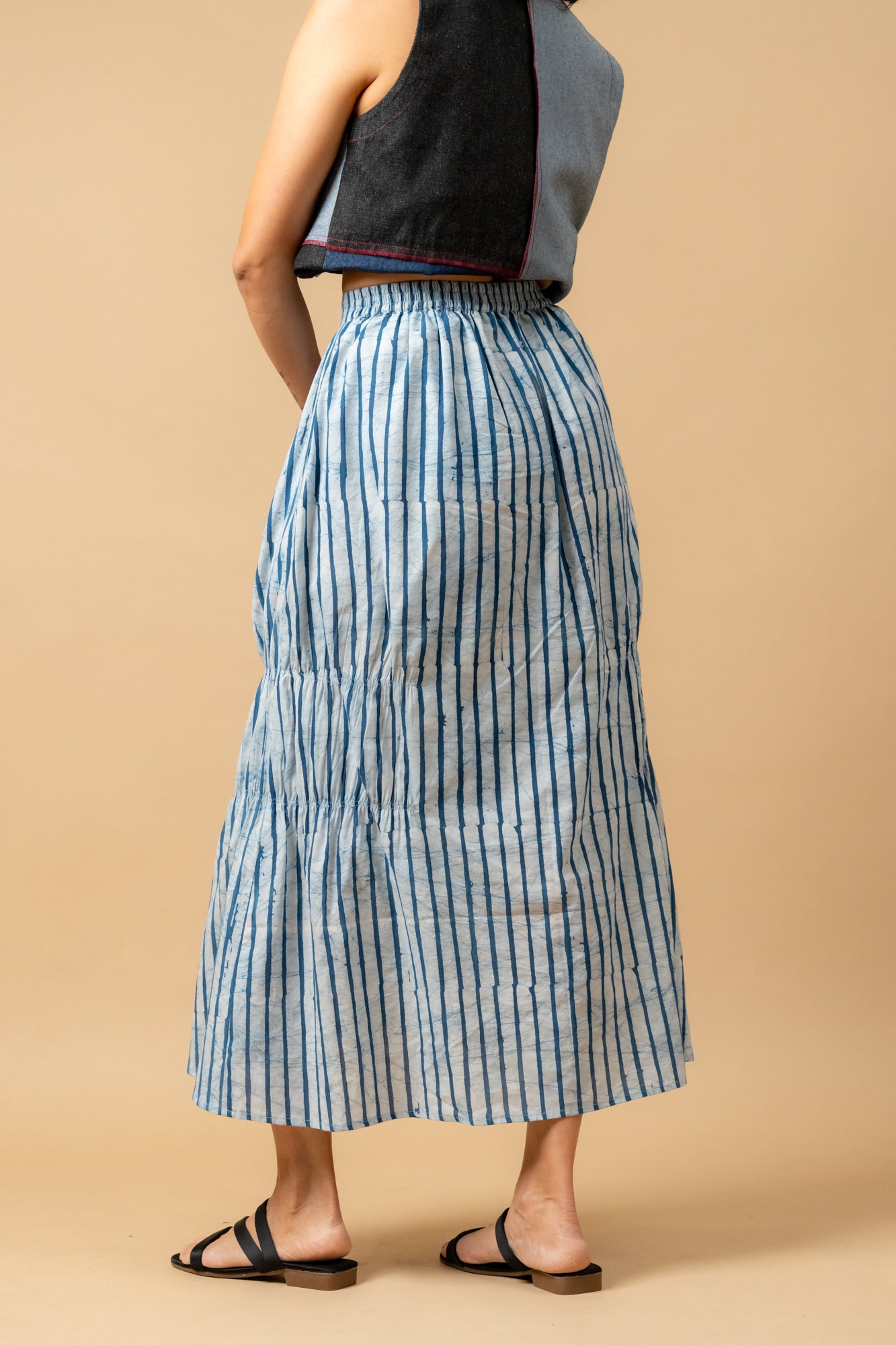 Lizzy batik stripes skirt