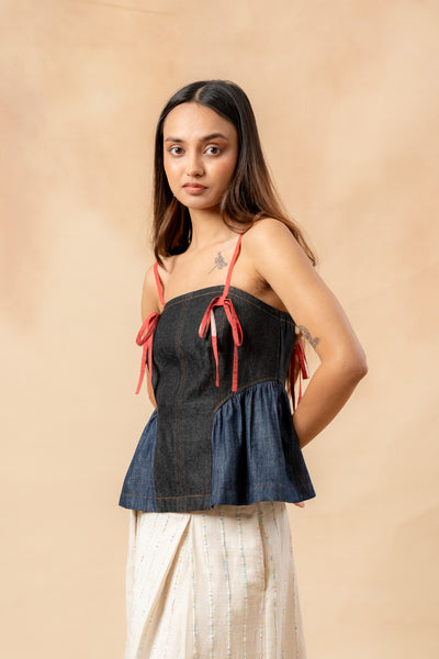 Sunhat Spell Denim Top