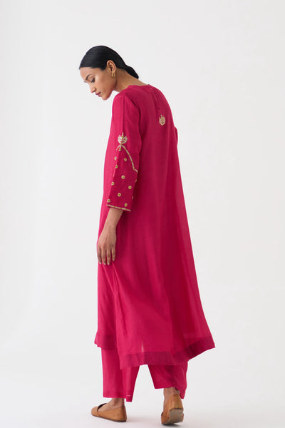 Ambily Rani Pink Kurta Set