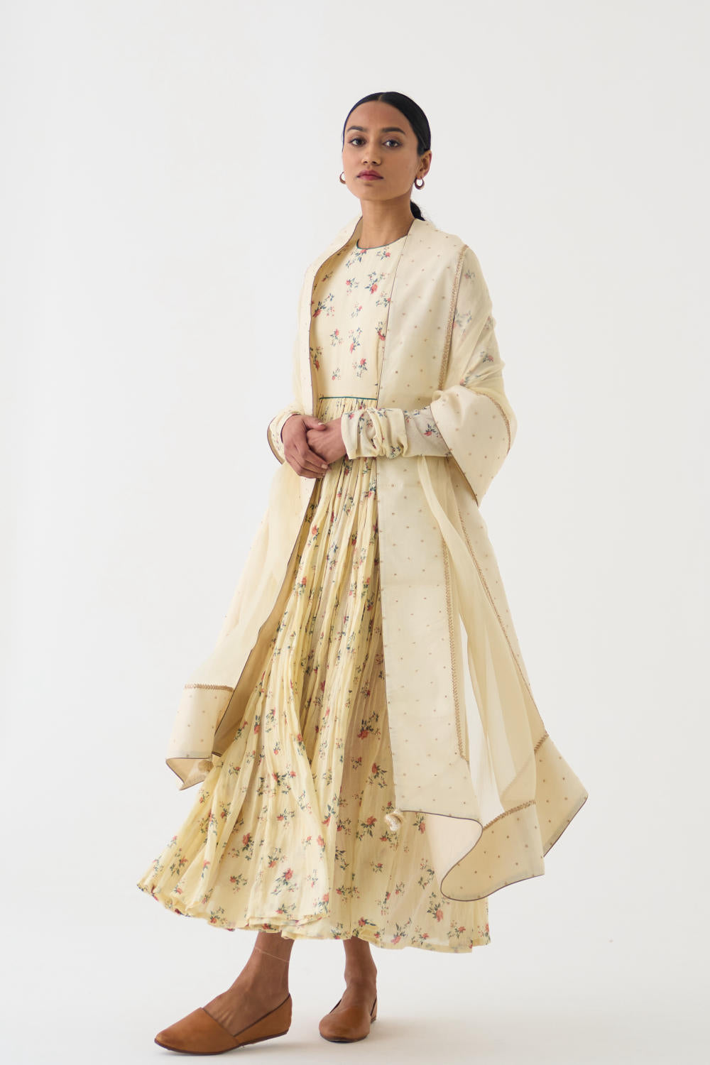 Albela Ivory Organza Dupatta