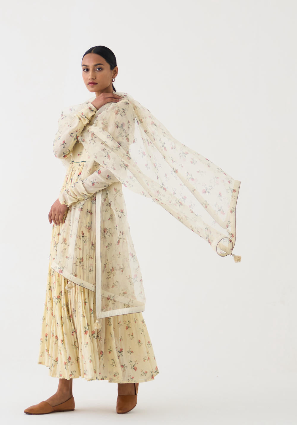 Albela Ivory Organza Dupatta