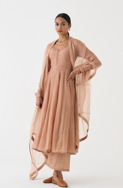 Vara Old Rose Ghoomar Anarkali Set