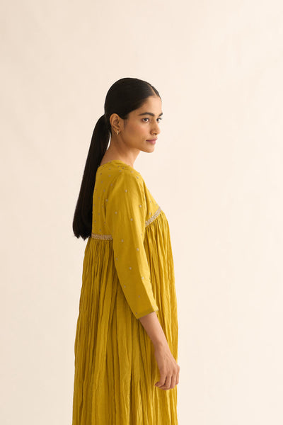 MRINAL LEMON GREEN KURTA SET