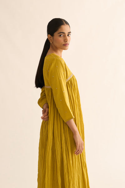 MRINAL LEMON GREEN KURTA SET