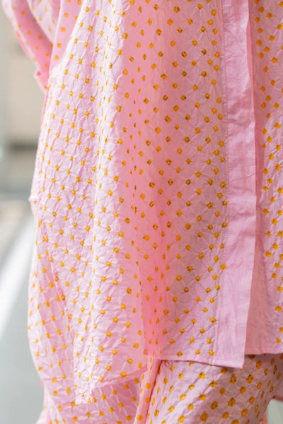 DOTS M BOX SHIRT-PINK