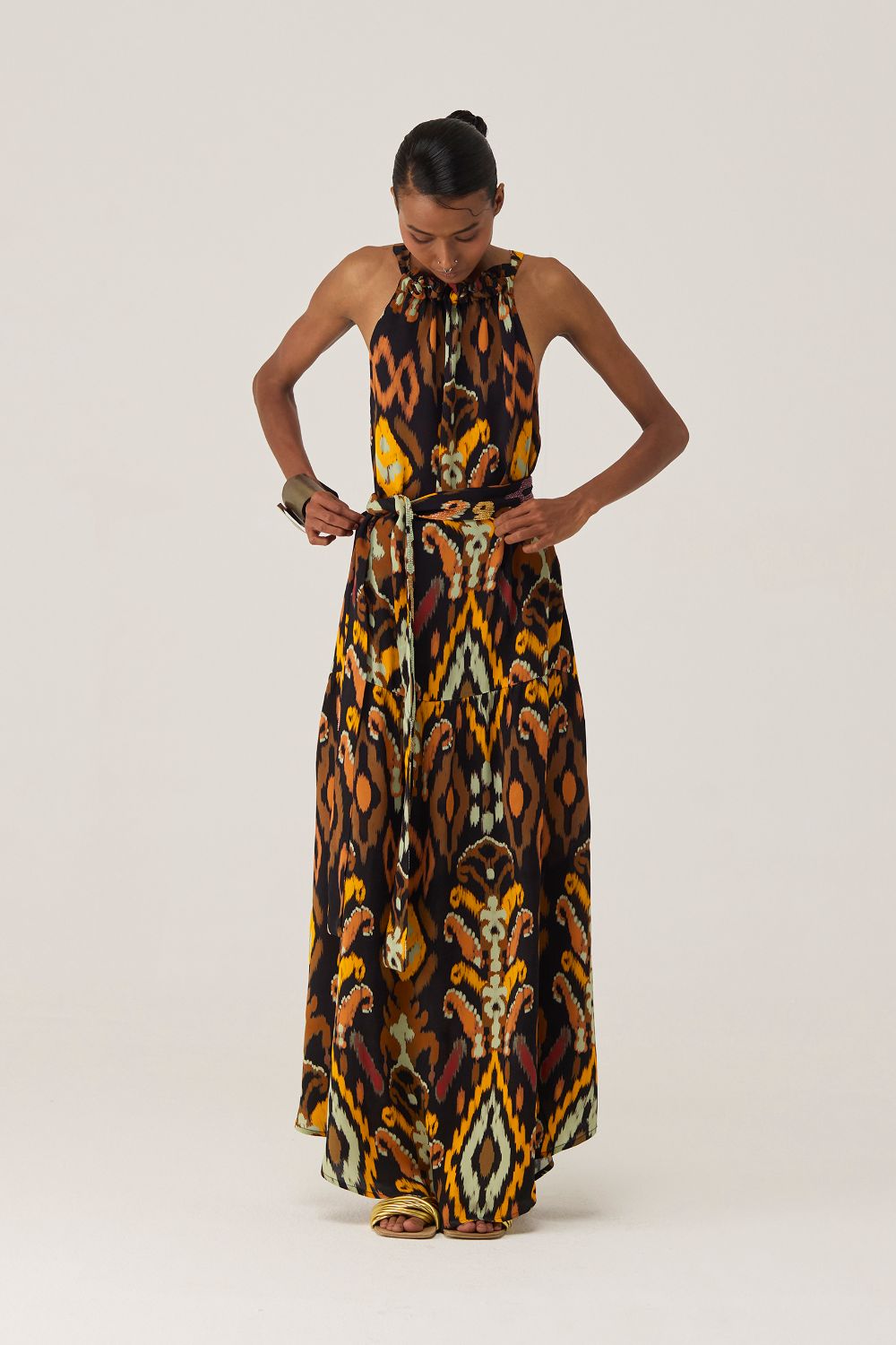 Bohemian Ikat Maxi Dress