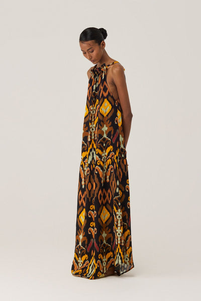 Bohemian Ikat Maxi Dress
