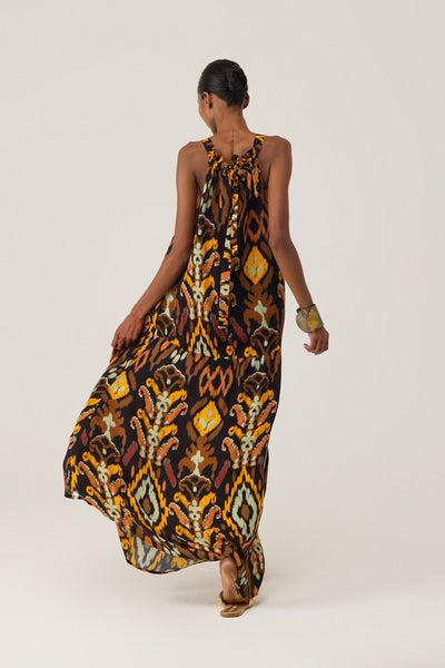 Bohemian Ikat Maxi Dress