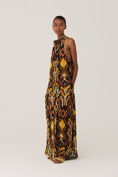 Bohemian Ikat Maxi Dress