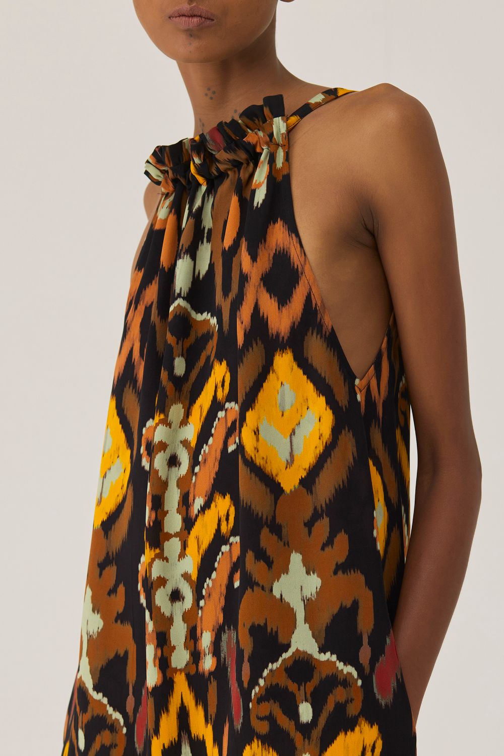 Bohemian Ikat Maxi Dress