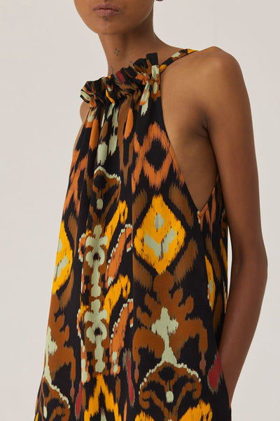 Bohemian Ikat Maxi Dress