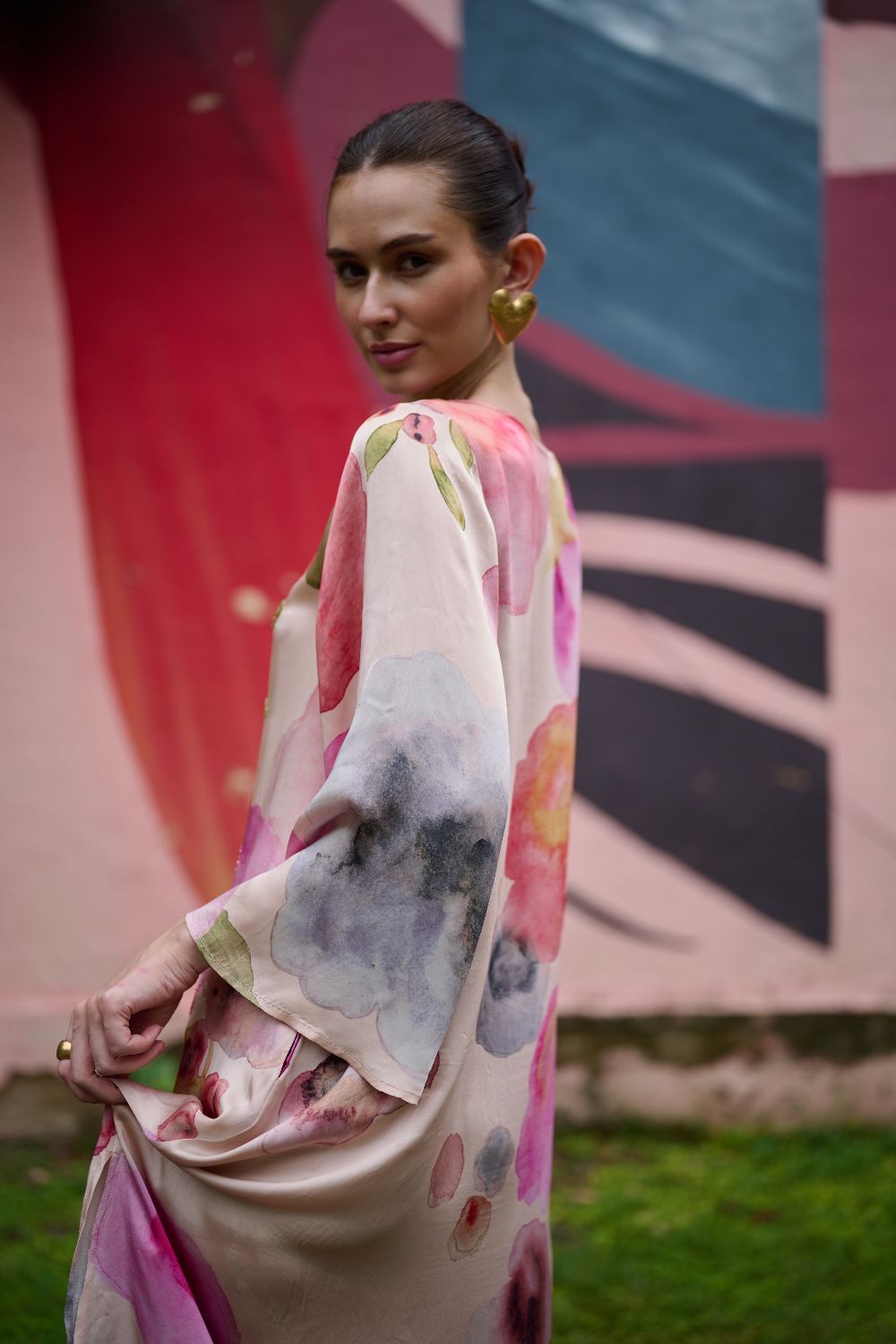 Californian Poppies Kaftan Dress