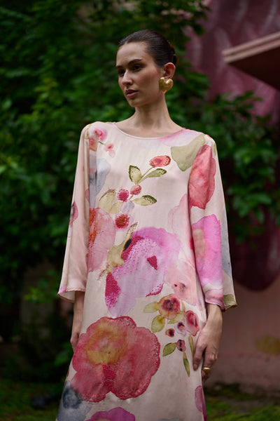 Californian Poppies Kaftan Dress