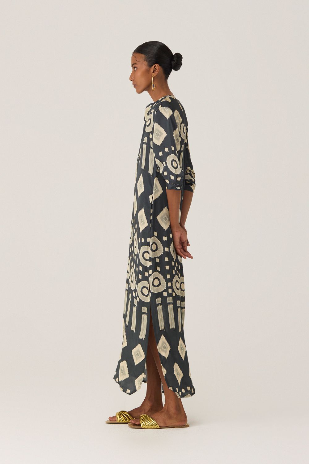 Eclipse Ikat Shirt Dress