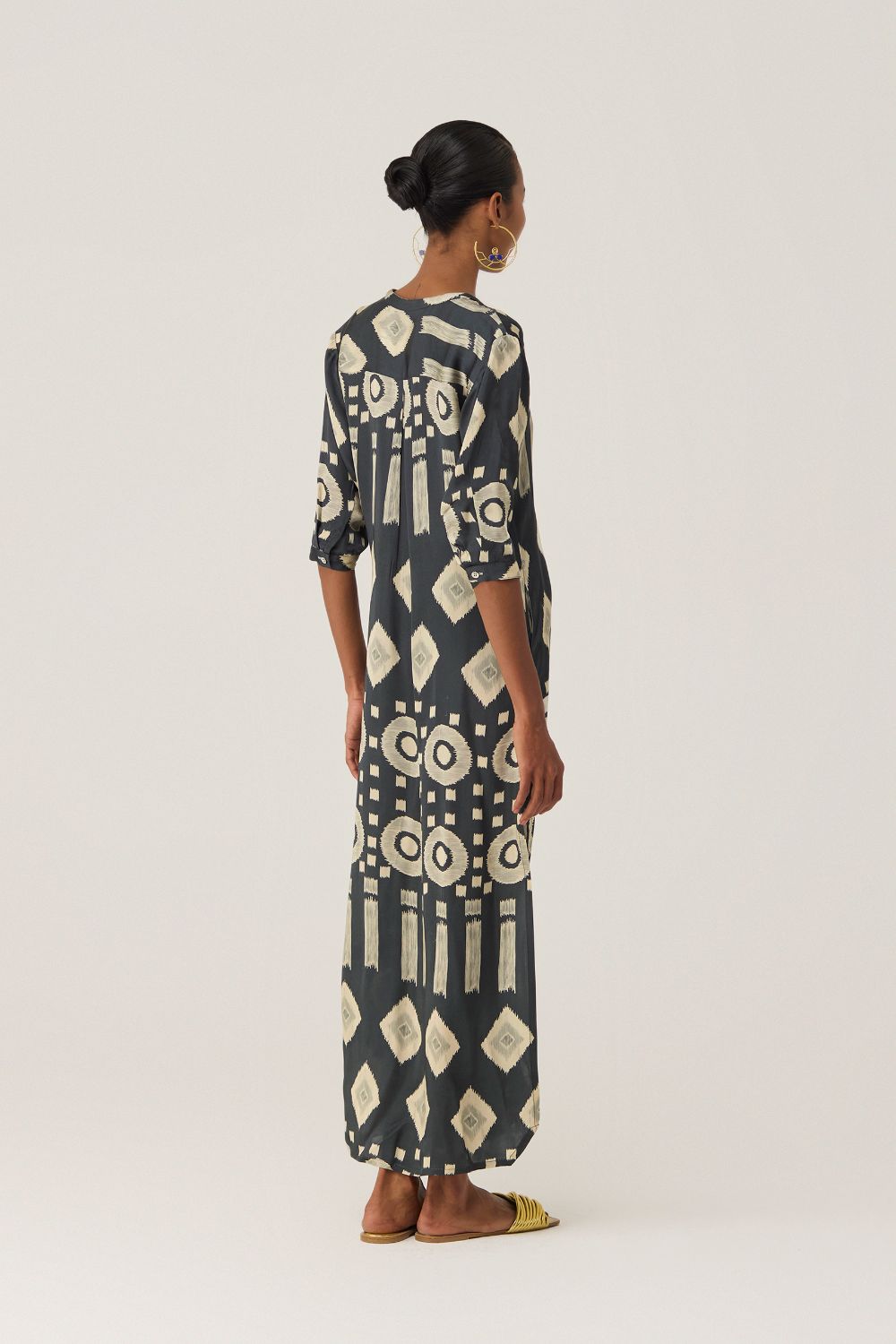 Eclipse Ikat Shirt Dress