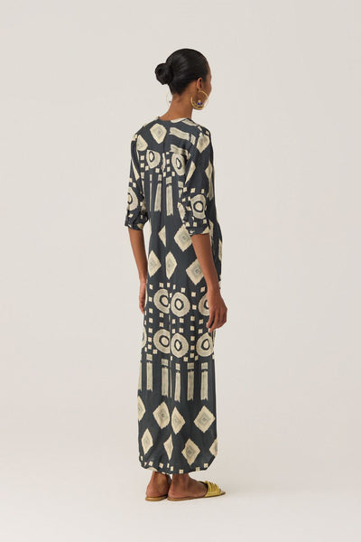 Eclipse Ikat Shirt Dress