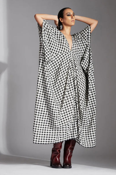 Lior Dress-Black and White