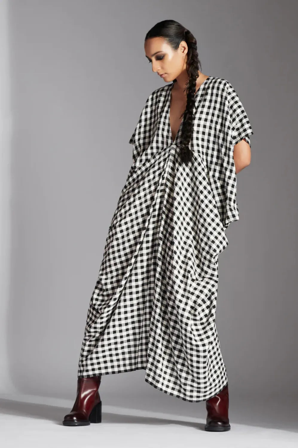 Lior Dress-Black and White