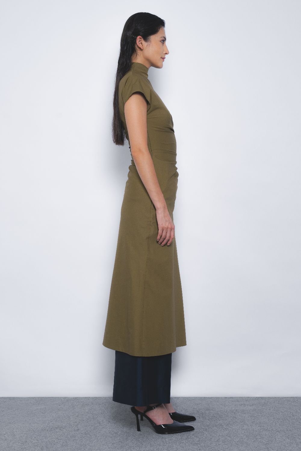 Arida Draped Tunic - Olive