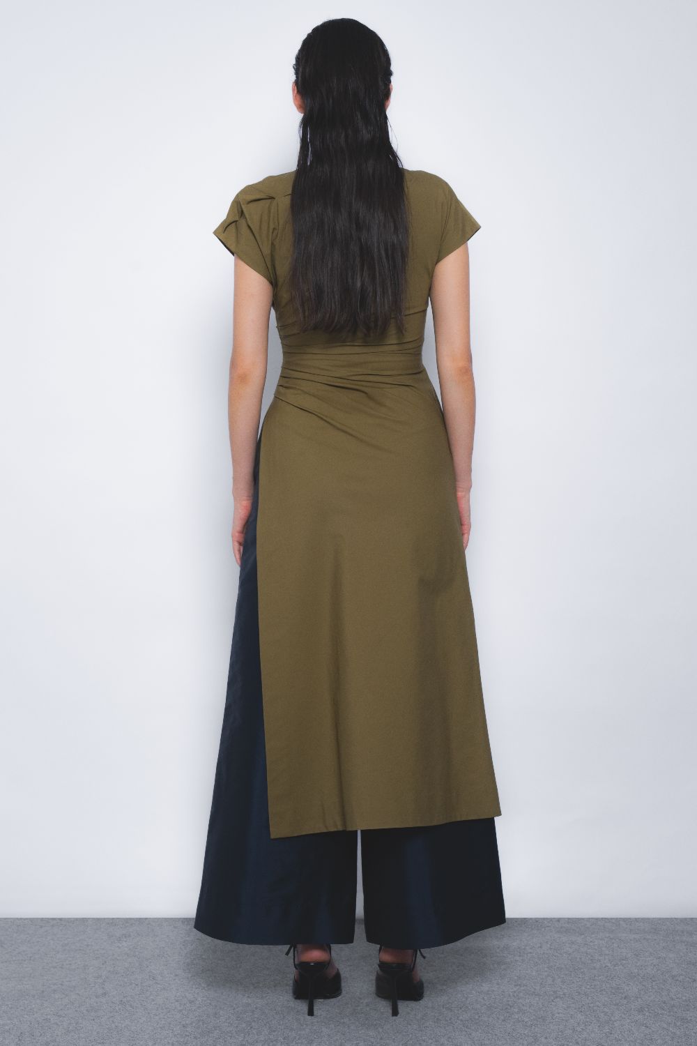 Arida Draped Tunic - Olive