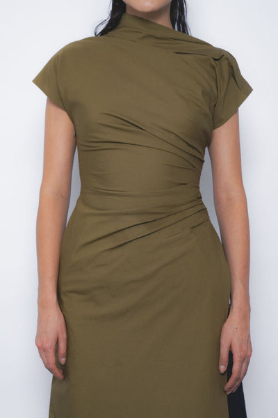Arida Draped Tunic - Olive