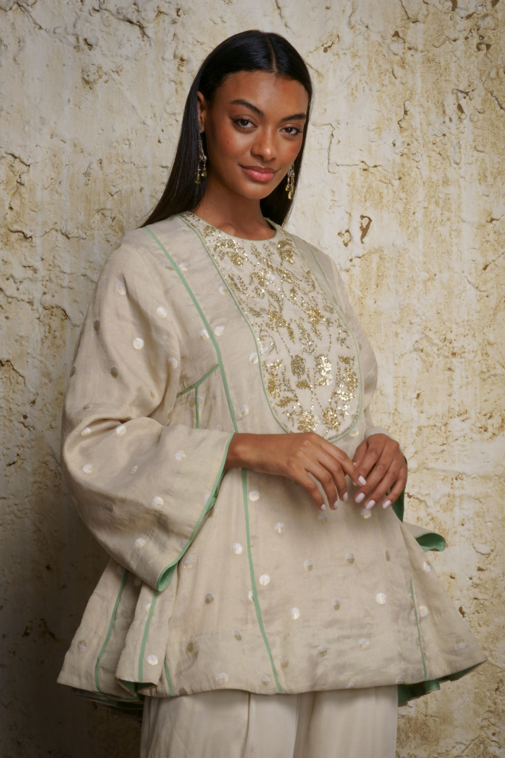 Rihanna natural munga tissue tunic