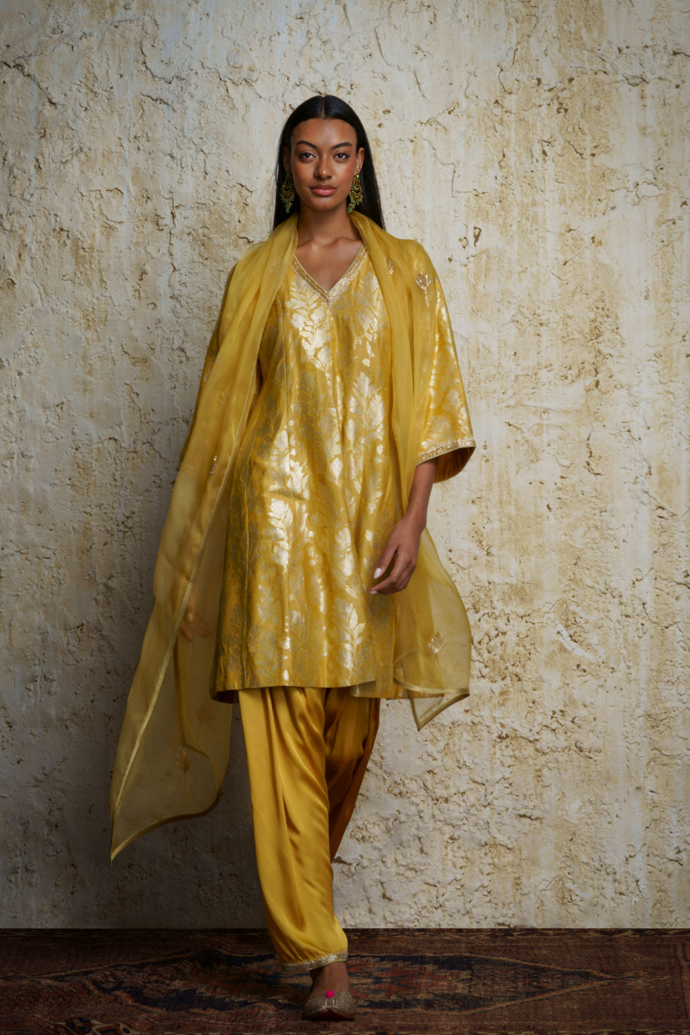 Amrasi munga silk kalidar tunic