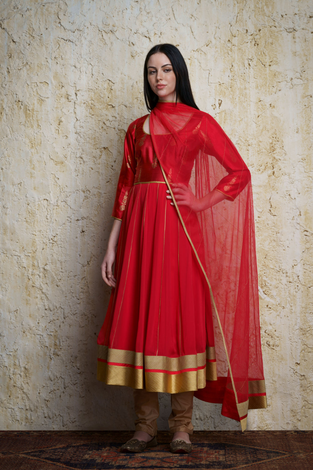 Mehar Anarkali-Red