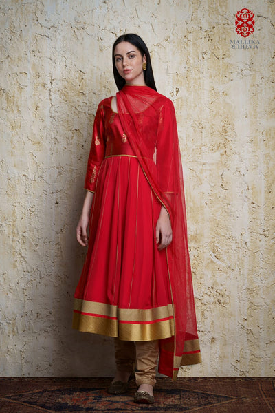Mehar Anarkali-Red