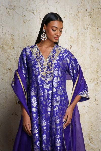Shira Anarkali-Purple