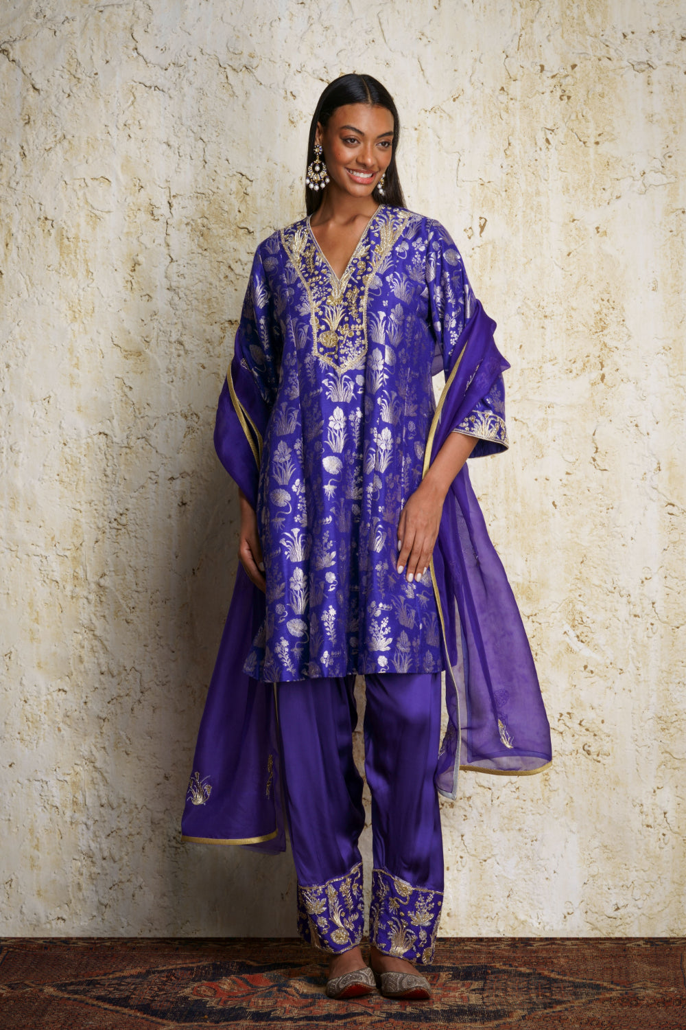 Shira Anarkali-Purple