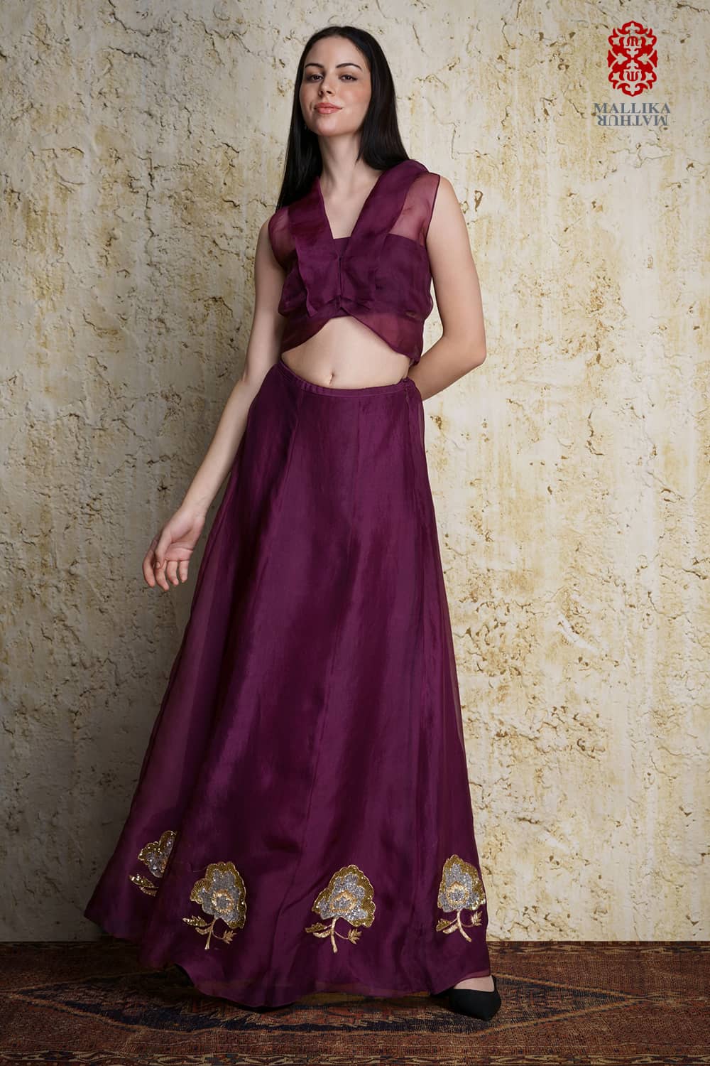 Amora kora silk skirt