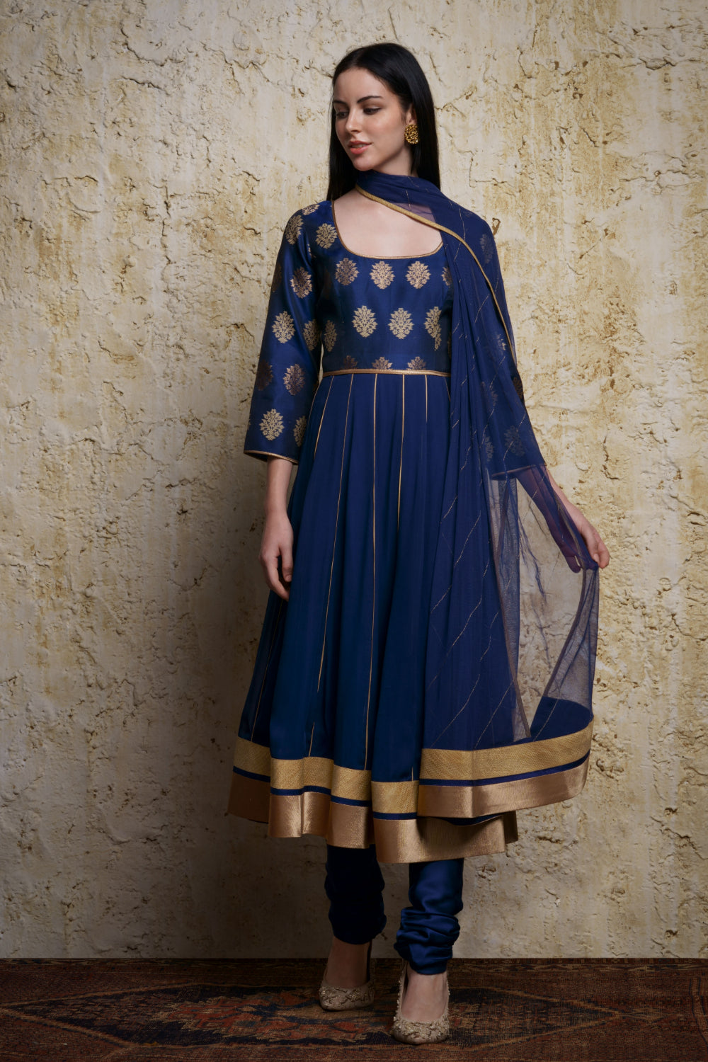 Mehar Anarkali-Mid night blue