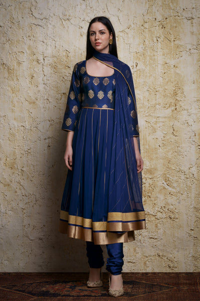 Mehar Anarkali-Mid night blue