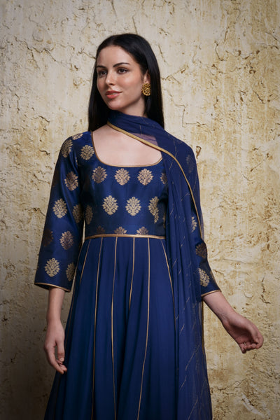 Mehar Anarkali-Mid night blue