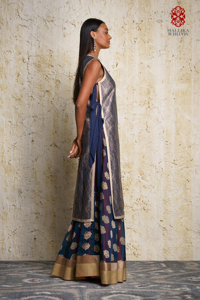 Mizuki silk brocade oriental tunic