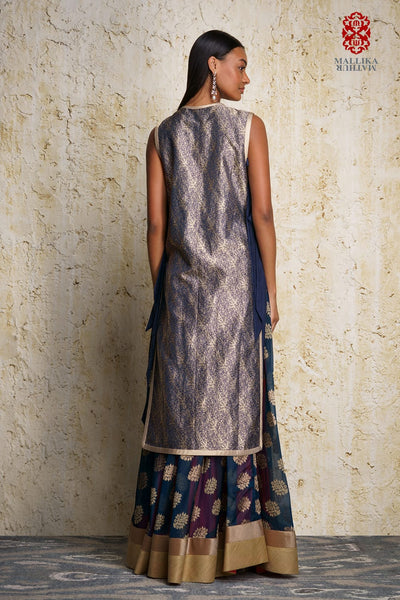 Mizuki silk brocade oriental tunic