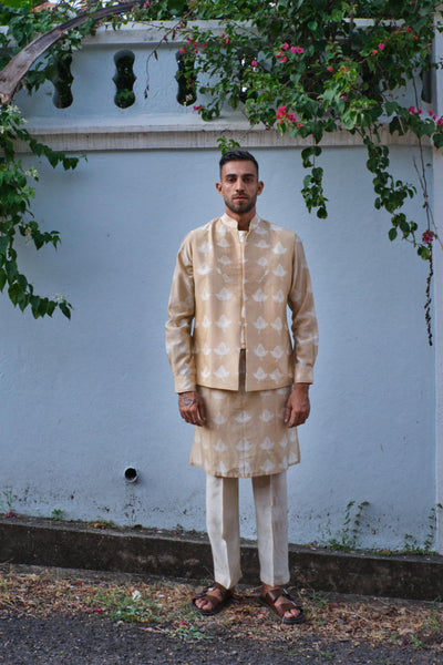 Akhrot Kurta+Nehru jacket shirt