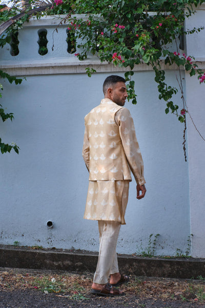 Akhrot Kurta+Nehru jacket shirt