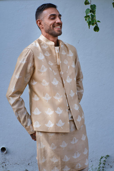 Akhrot Kurta+Nehru jacket shirt
