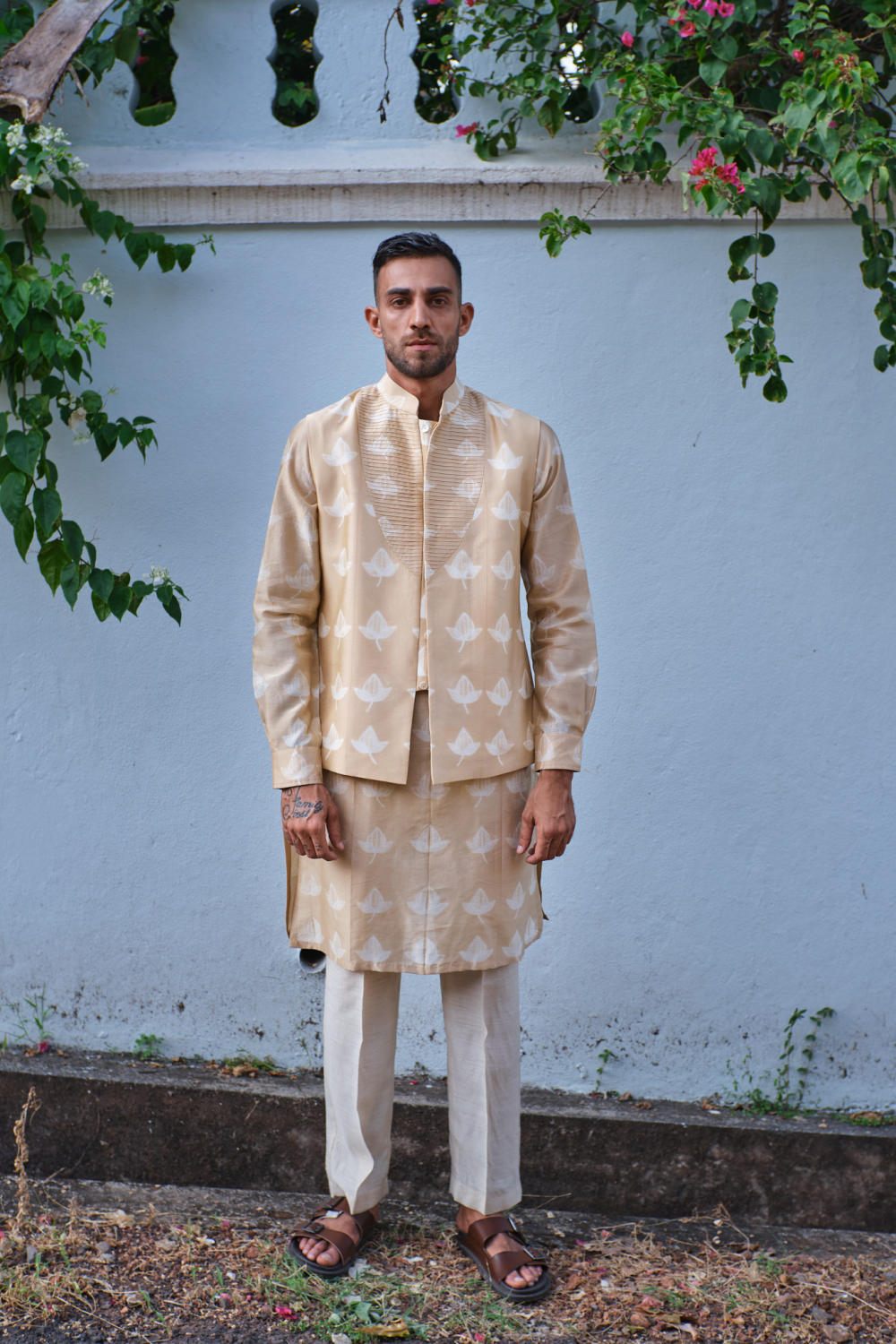 Akhrot Kurta+Nehru jacket shirt