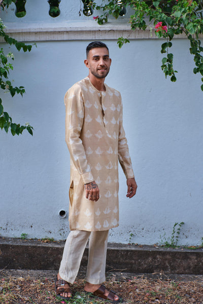 Akhrot Kurta+Nehru jacket shirt