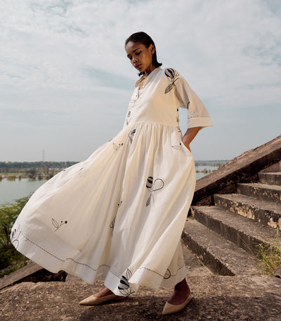 Silverbill maxi dress
