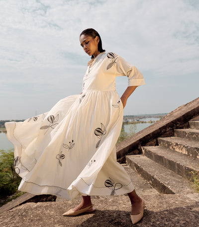 Silverbill maxi dress