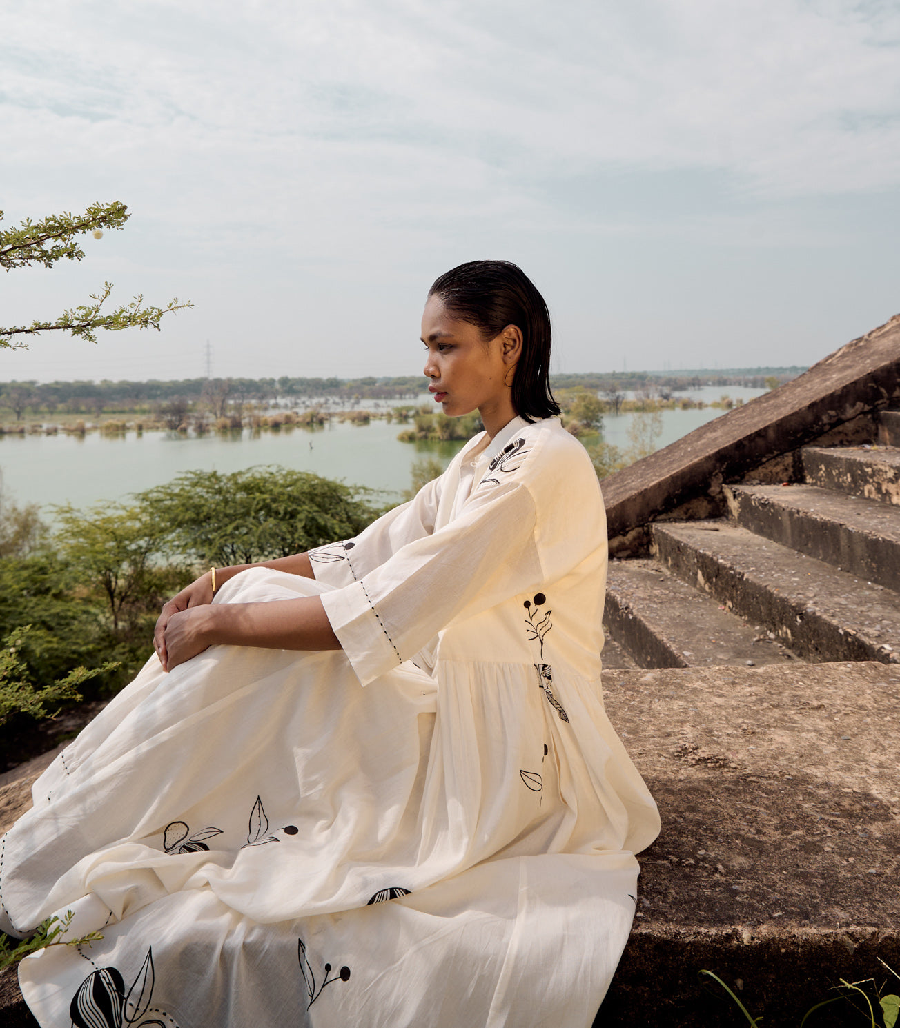Silverbill maxi dress