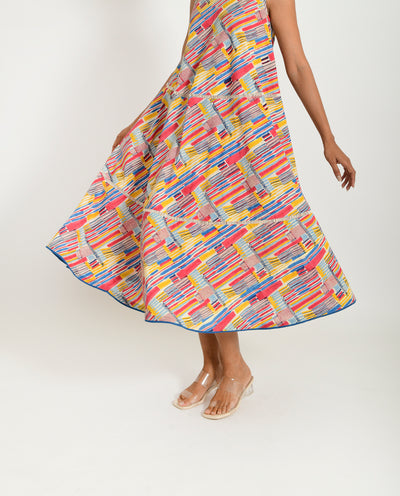 SCRIBBLE HAND BLOCK MAXI