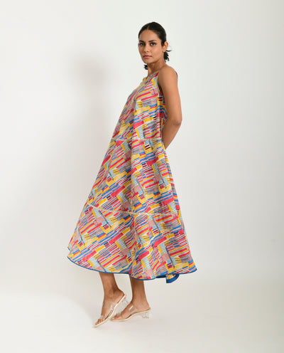 SCRIBBLE HAND BLOCK MAXI